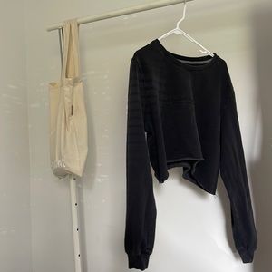 Rhythm cropped sweater/shirt
